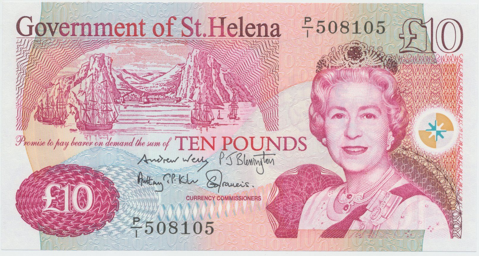 Svatá Helena, 10 Pounds 2012, P.12b