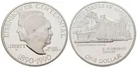 USA, 1 Dollar 1990 - Eisenhower Centennial, PROOF