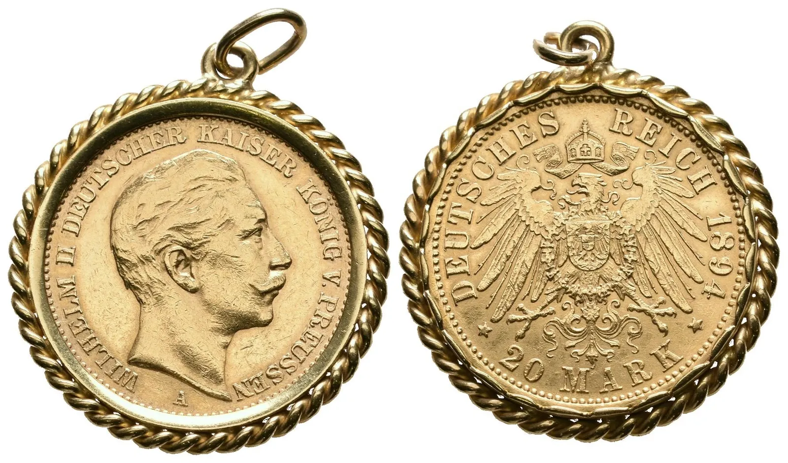 Prusko, 20 Marka 1894 A - přívěsek