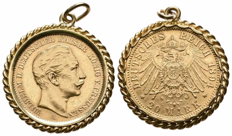 Prusko, 20 Marka 1894 A - přívěsek