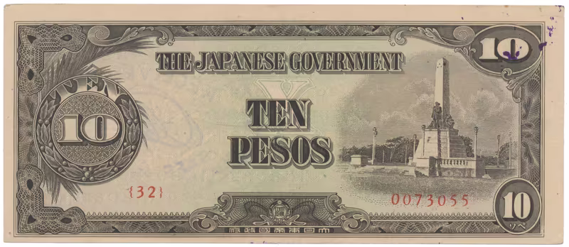 Filipíny - japonská okupace, 10 Pesos (1943), P.111a