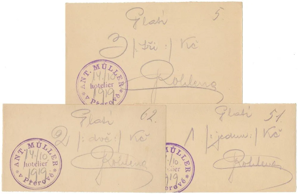 Nouzovky české od roku 1914 — 1