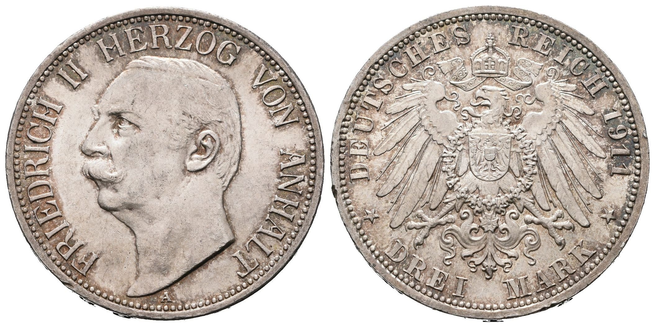 Anhalt, 3 Marka 1911 A