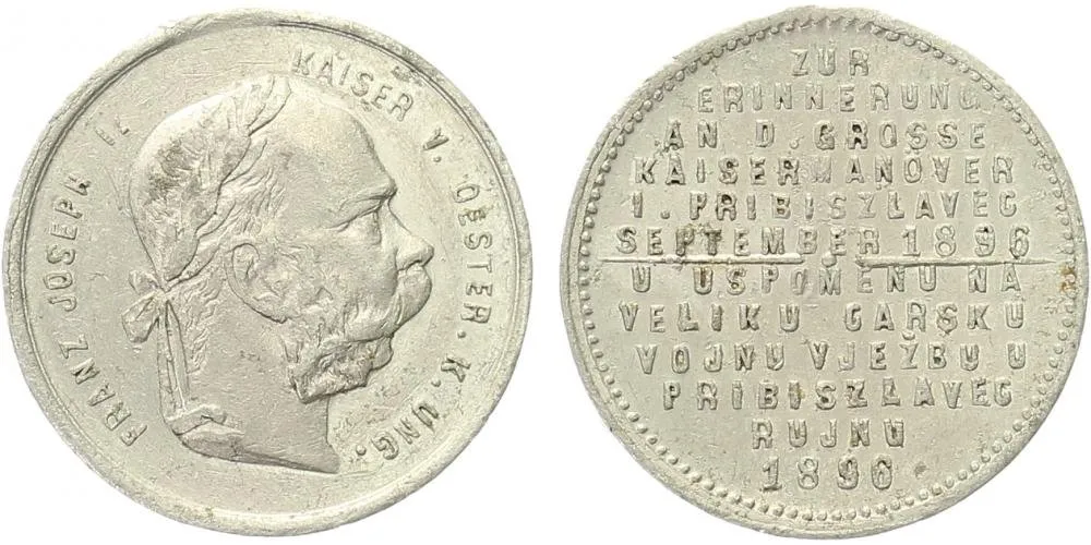 František Josef I., medaile vojenských manévrů — 1