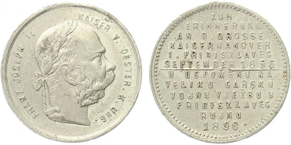 František Josef I., medaile vojenských manévrů — 1