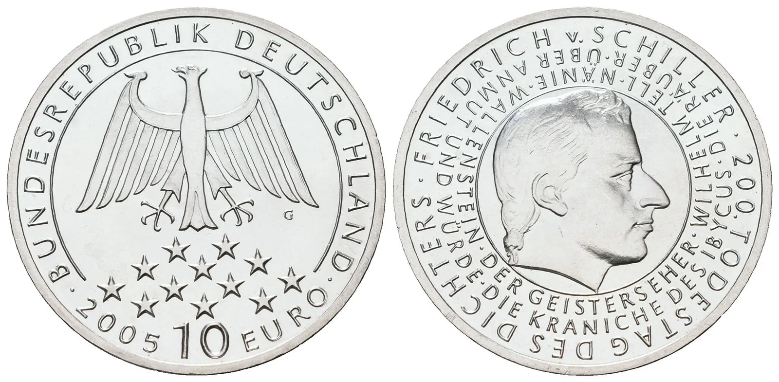 SRN, 10 Euro 2005 - Friedrich v. Schiller