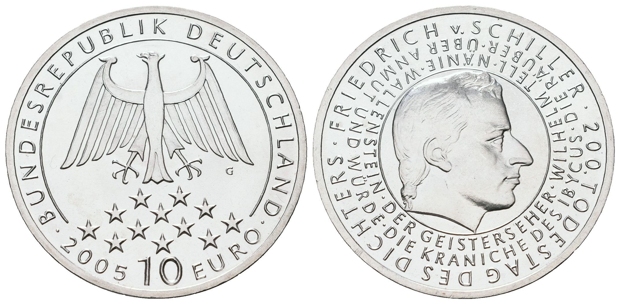 SRN, 10 Euro 2005 - Friedrich v. Schiller