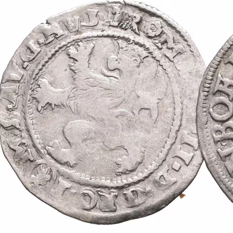 Groš slezský 1547, Vratislav-Westermaier, lehce vylomený +
