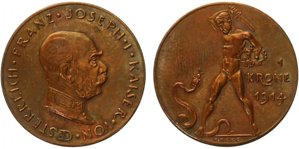 Korunová měna, 1892 - 1918 — 1