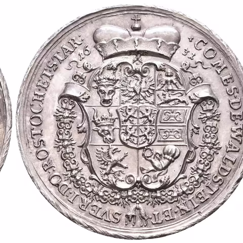AR Medaile 1631 (F. K. Becker) - Portrétní medaile. Poprsí částečně zprava, opis /