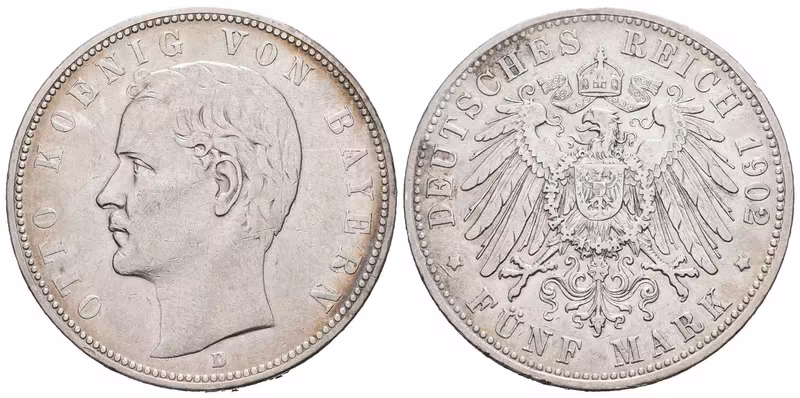 Bavorsko, 5 Marka 1902