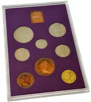 Velká Británie, Sada oběžných mincí 1970 PROOF - fotografie 4