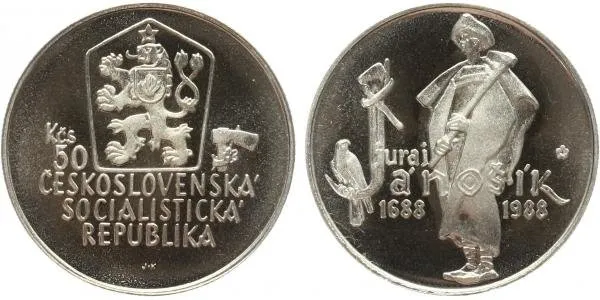 50 Kčs 1988 - Juraj Jánošík, PROOF