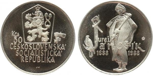 50 Kčs 1988 - Juraj Jánošík, PROOF