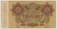 Československo, 50 Koruna 1919, série 0062, Hej.11b