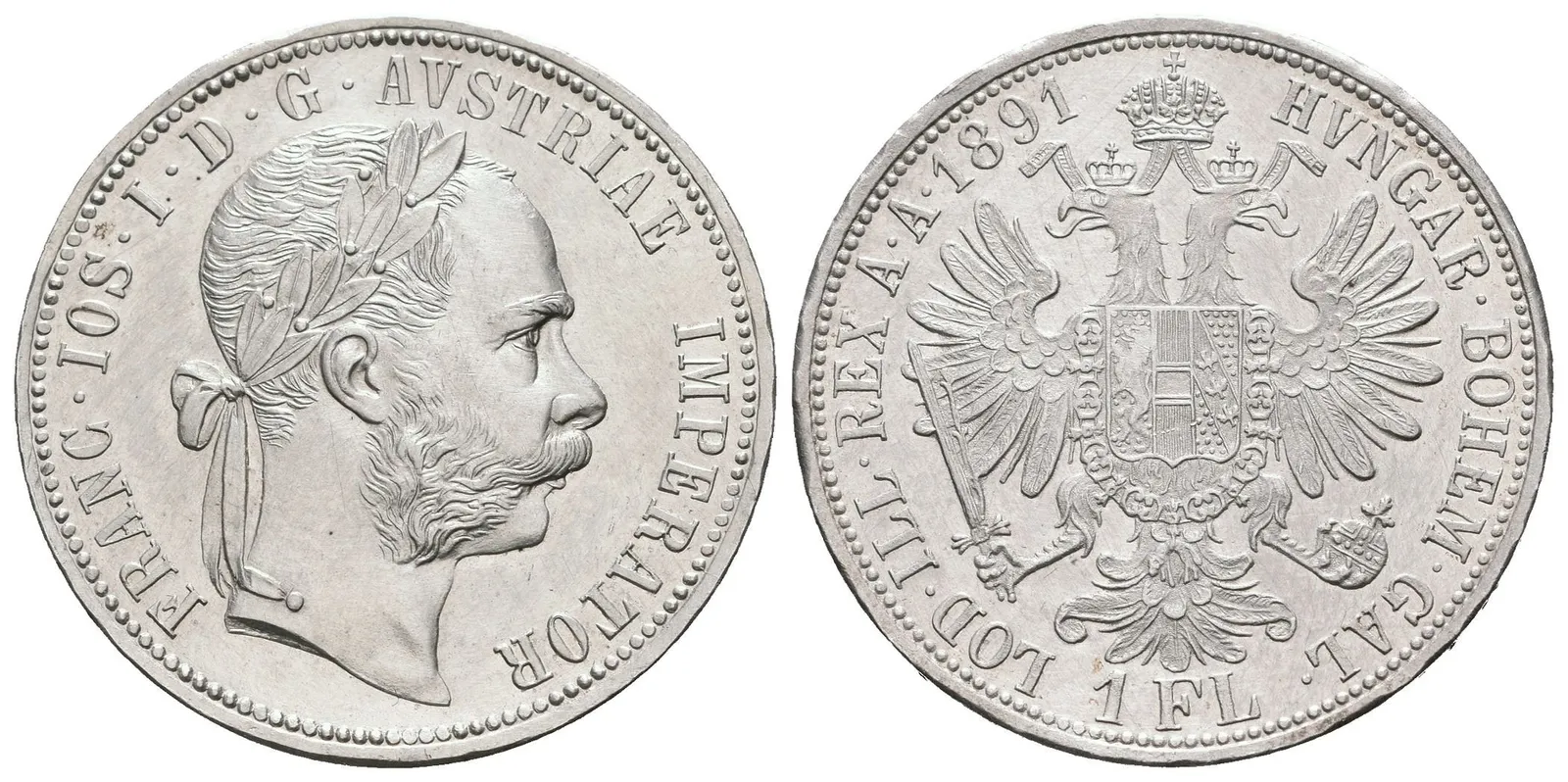 Zlatník 1891, krásná zachovalost, ražební lesk, tmavá patina, rysky na Av. — 1