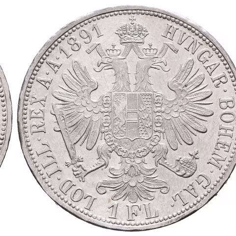 Zlatník 1891, krásná zachovalost, ražební lesk, tmavá patina, rysky na Av.