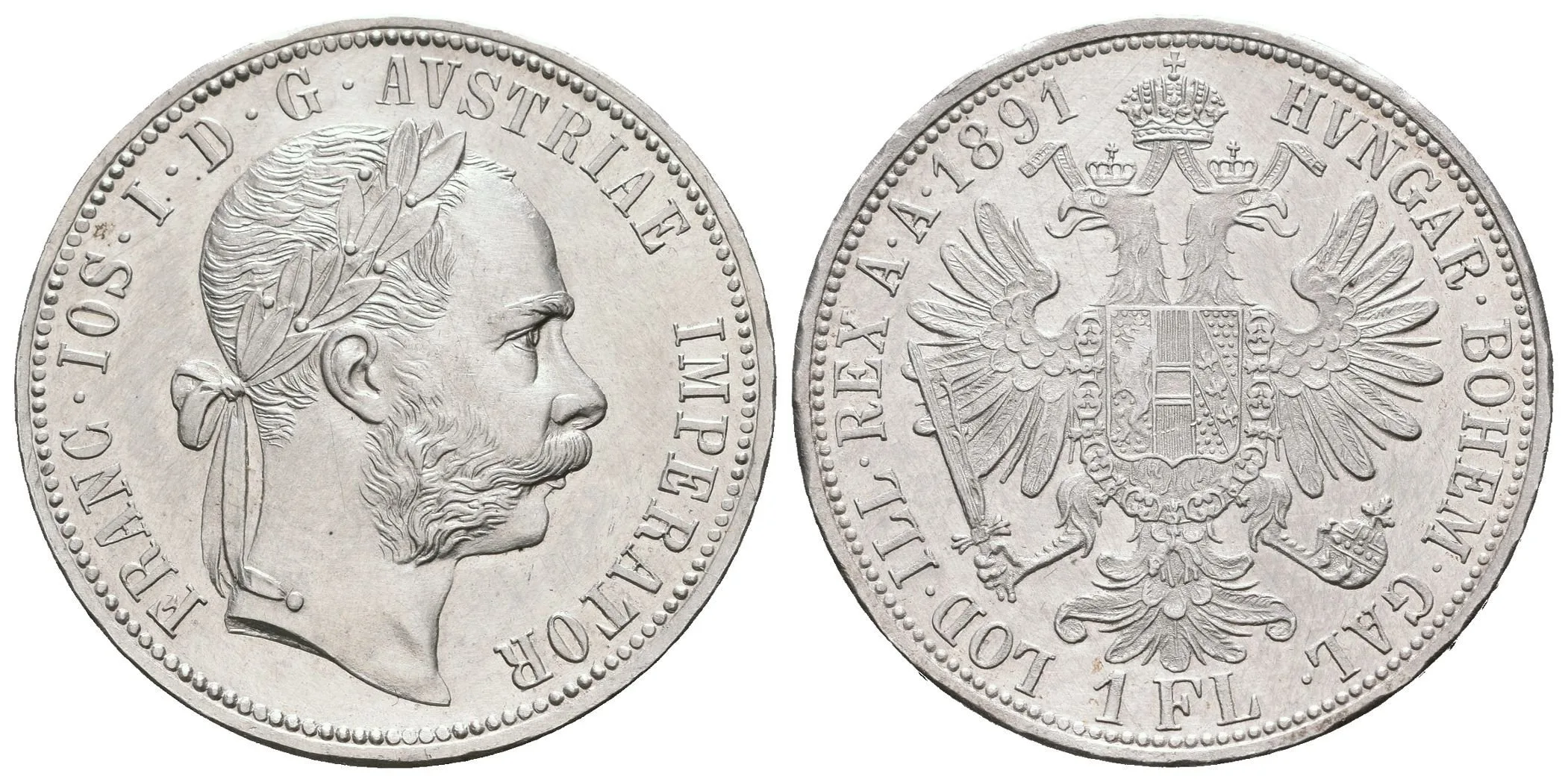 Zlatník 1891, krásná zachovalost, ražební lesk, tmavá patina, rysky na Av. — 1