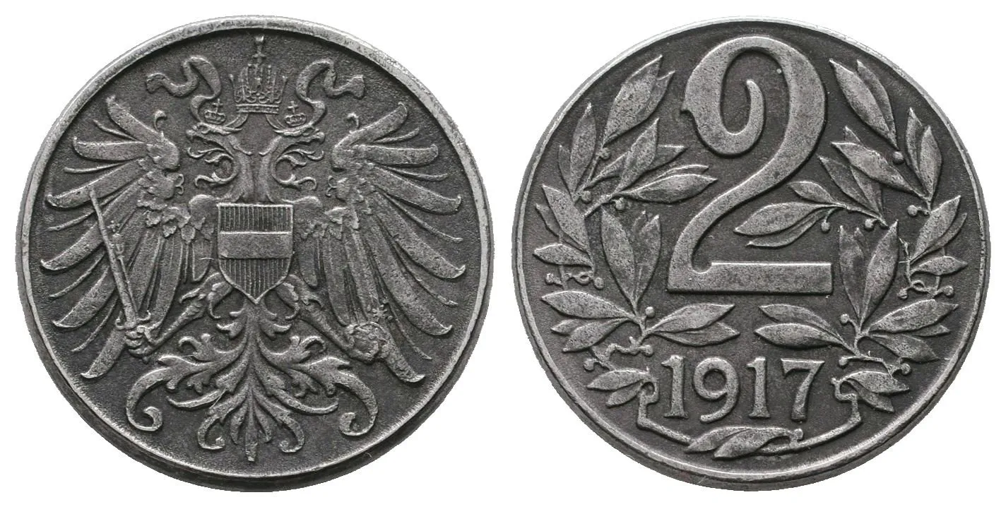2 Haléř 1917