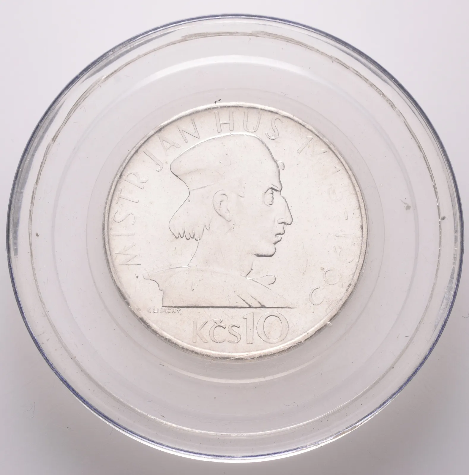 10 Kčs 1965 - Mistr Jan Hus, PROOF, původní etue
