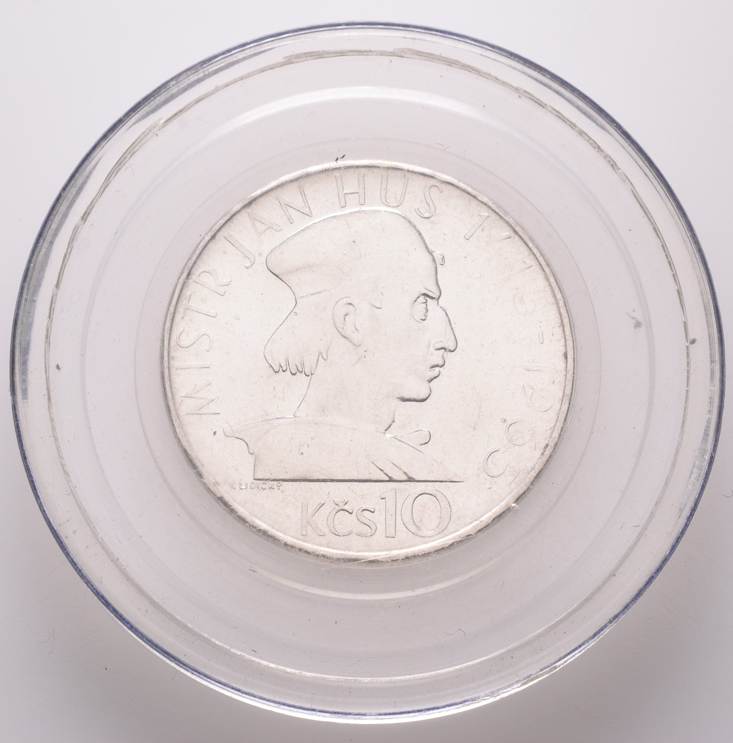 10 Kčs 1965 - Mistr Jan Hus, PROOF, původní etue