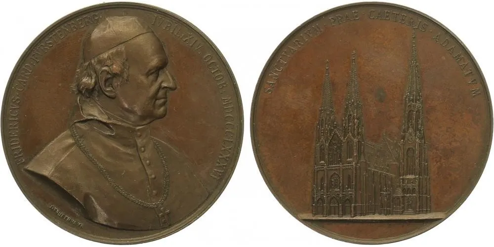 Olomouc - arcibiskupství, Friedrich Landgraf von Fürstenberg, 1853 - 1892 — 1