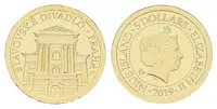Zlatá mince Praha - dobová pohlednice
