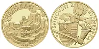 Medaile 2012 (Baltaev, Lietava) - Hrad Rabí. Au 0,999, 22 mm (7,78 g), kapsle, — 1