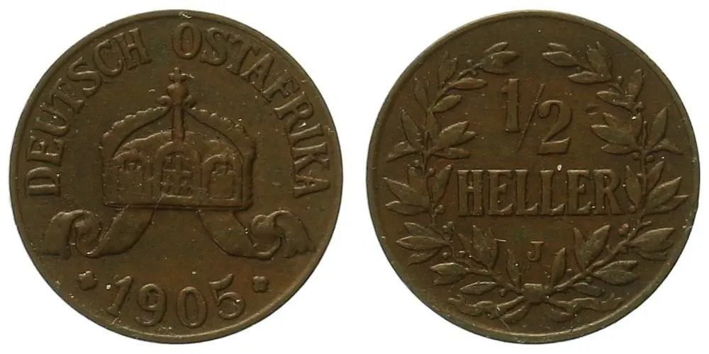 Koloniální ražby, Německá Východní Afrika — 1