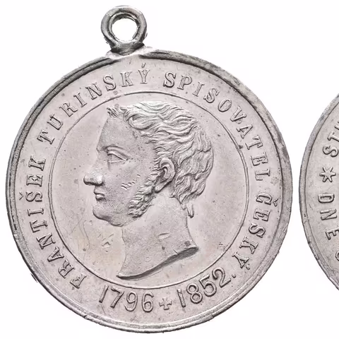 AE Medaile 1870 - K odhalení pamětní desky Františka