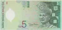 Malajsie, 5 Ringgit (2004), plastová, P.47