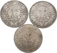 5 Koruna 1900 - lot 3 ks - fotografie 2