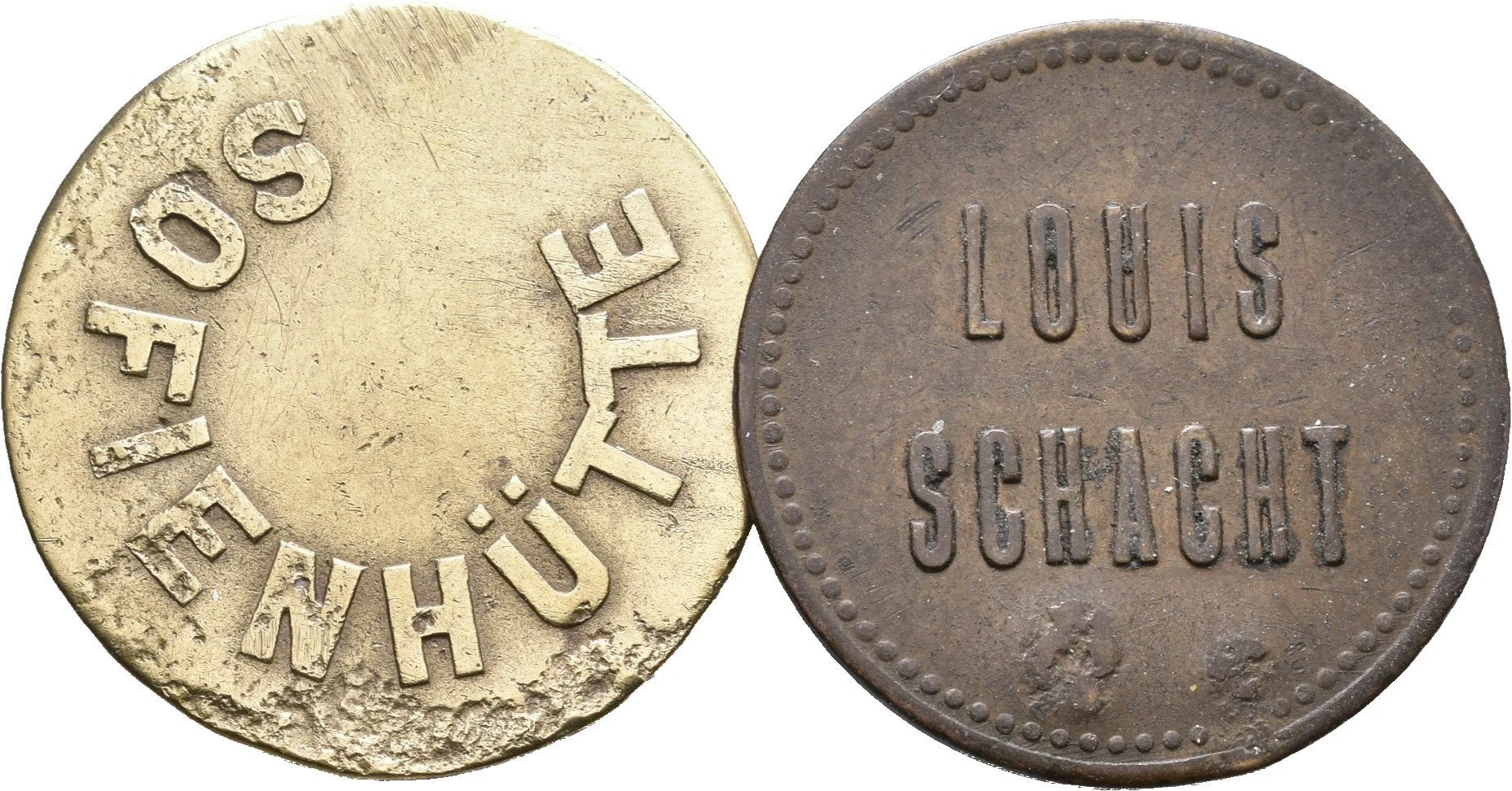 Ostava, Vítkovice - Louis Schacht, známka s hodnotou "20". — 1