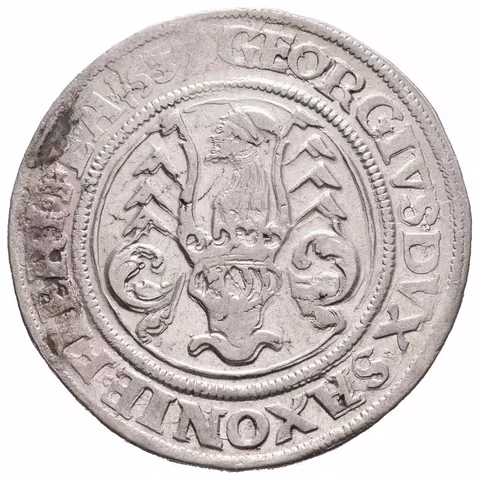 1/2 Tolar 1537, Annaberg, Keilitz.132, pěkná zachovalost, patina, drobné rysky (14,41 g)