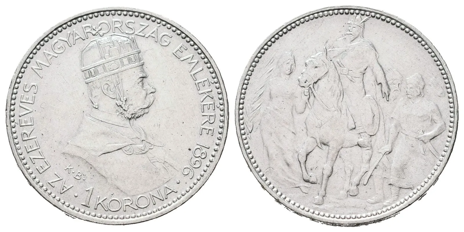 1 Koruna 1896 KB - jubilejní