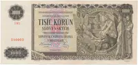 1000 Koruna 1940, série 1M1, Hej.51a.S1b