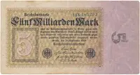Německo, 5 Milliarden Mark 1923, Ro.112b
