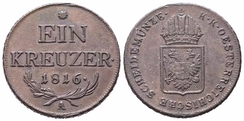 František II., 1 Krejcar 1816 A
