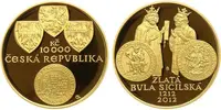 10000 Kč 2012 - Zlatá bula sicilská, PROOF - fotografie 2