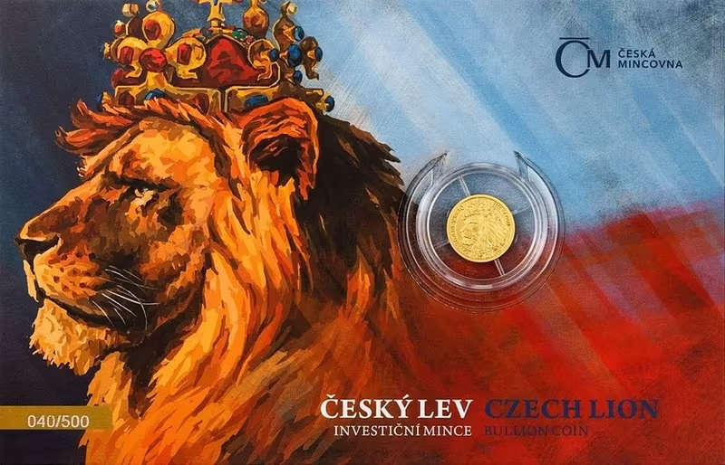 5 Dollars 2021 - Český lev, investiční mince