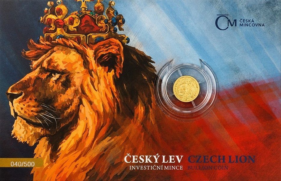 5 Dollars 2021 - Český lev, investiční mince