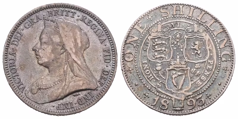 Velká Británie, Shilling 1893