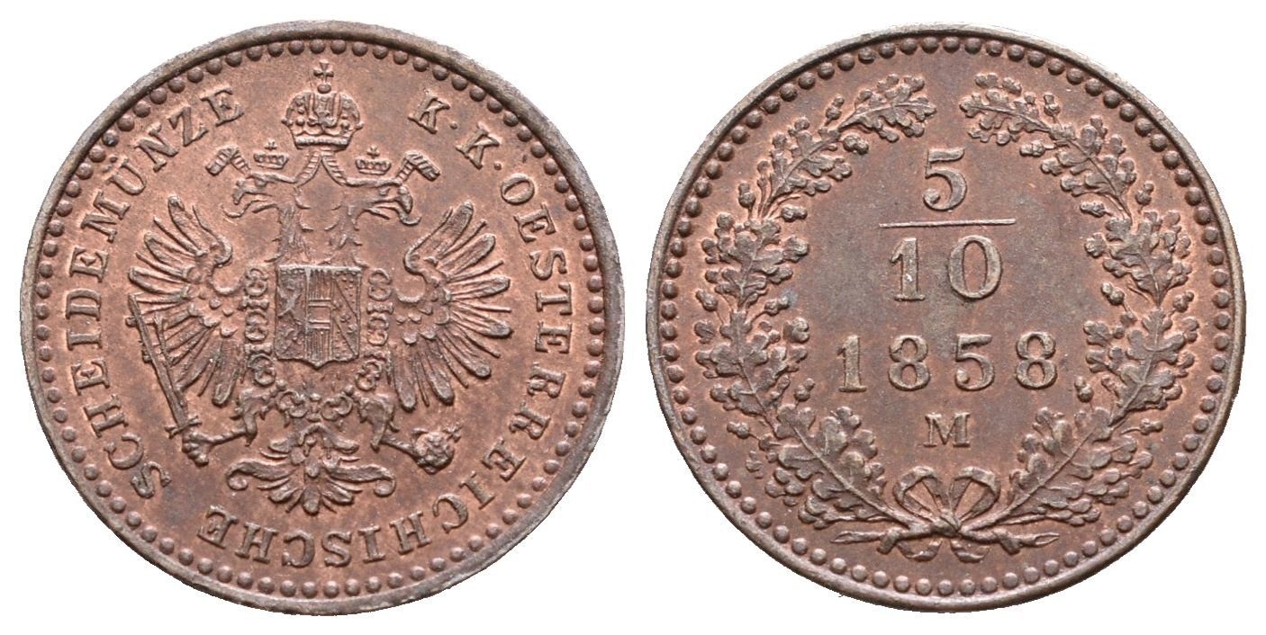 5/10 Krejcar 1858 M