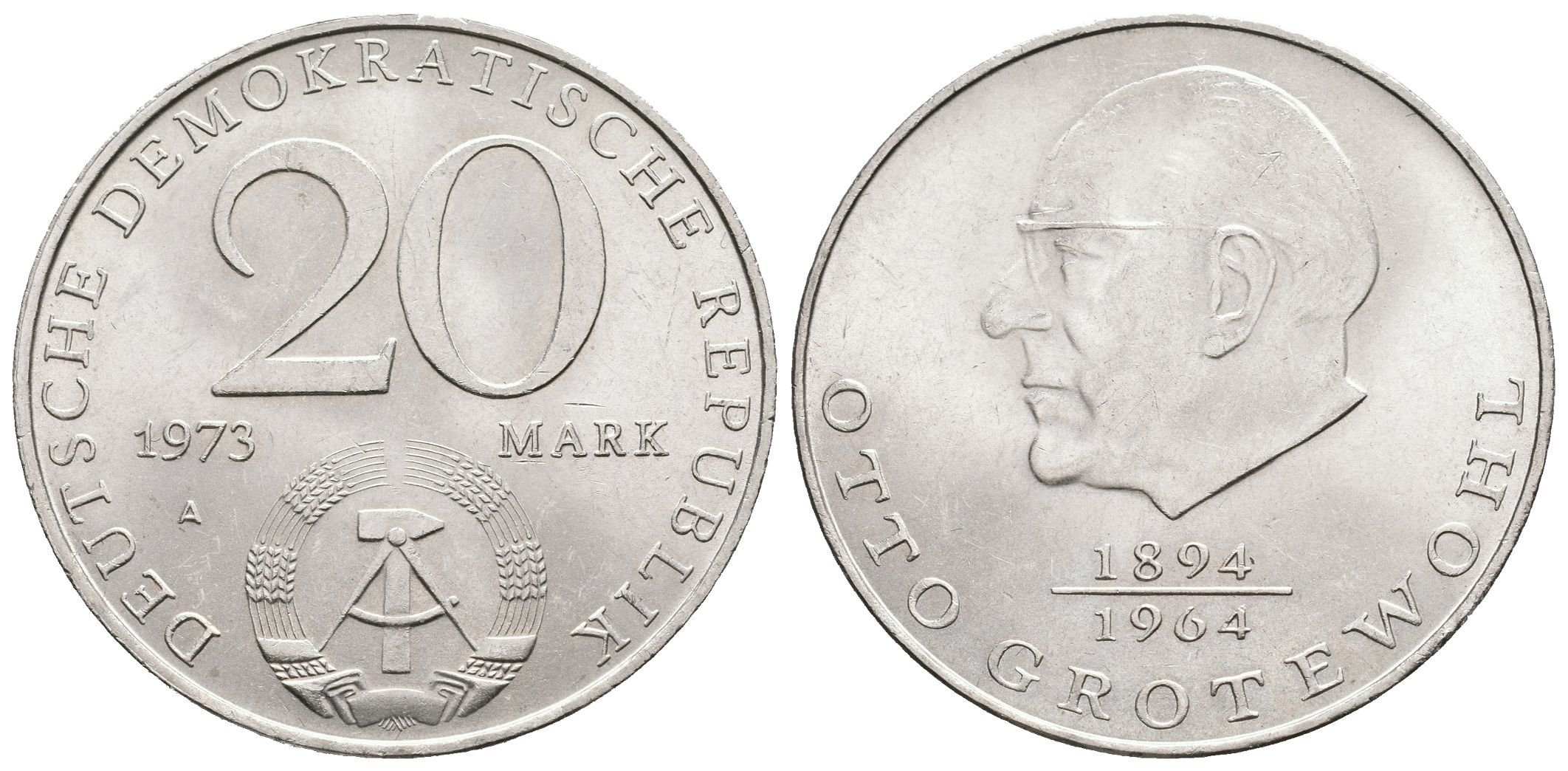 DDR, 20 Marka 1973 - Grotenwohl