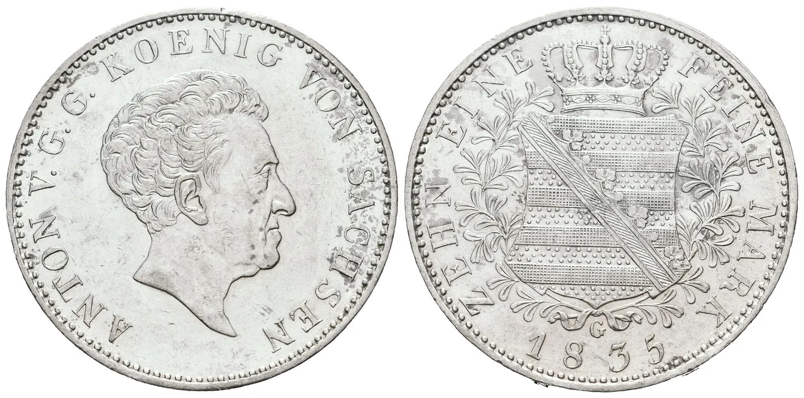 Sasko, Tolar 1835
