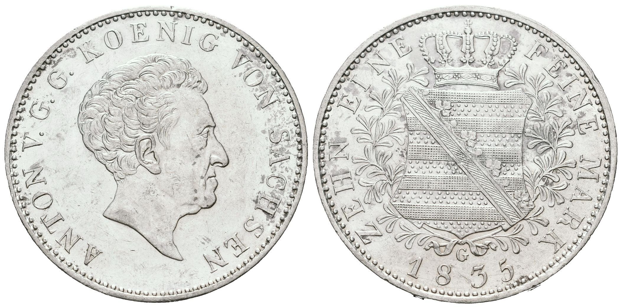 Sasko, Tolar 1835