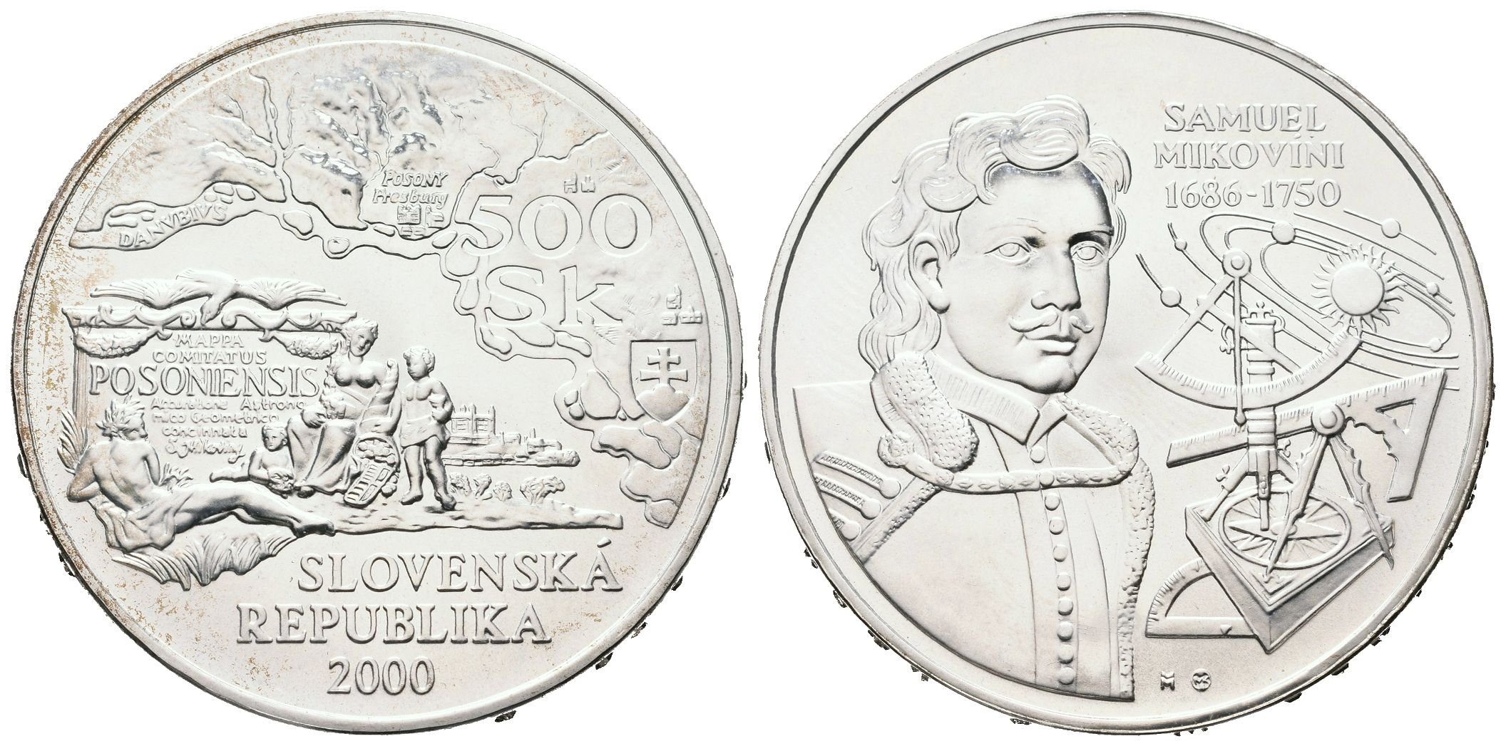 500 Sk 2000 - Samuel MikovínI, běžná kvalita
