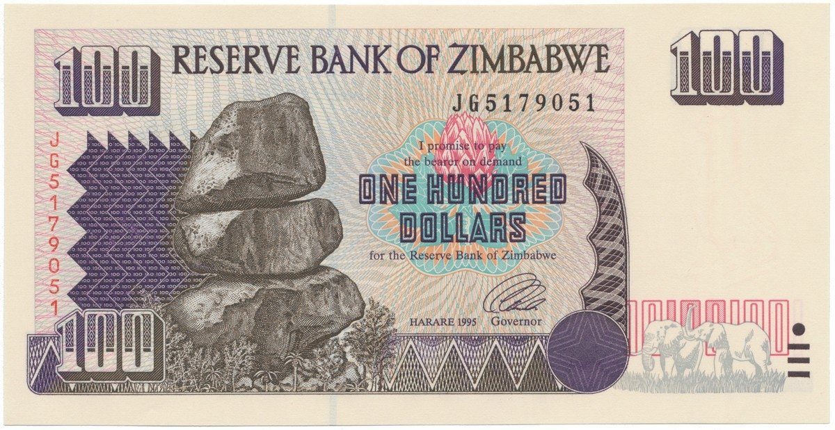 Zimbabwe, 100 Dollars 1995, P.9a