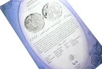 Stříbrná investiční medaile - 1348, Založení univerzity v Praze - Ag 24,5 g - 999/1000 + Certifikát - fotografie 2