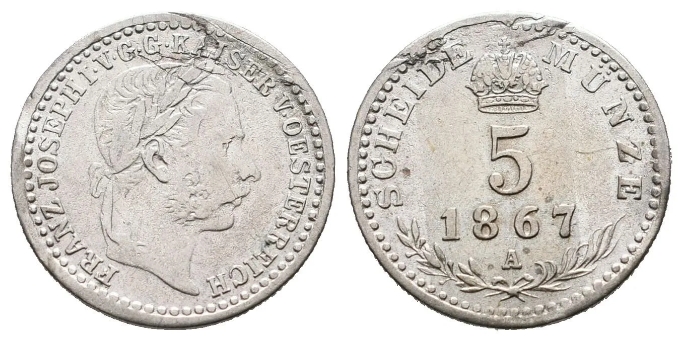 5 Krejcar 1867 A